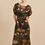 Sold Out - Available Made in Other Silks, Reversible Summer Dress w/ Handcrafted Wrap Belt, 100% Mulberry Silk Naturally Dyed, Custom Size